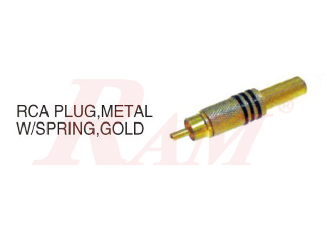 RCA Male Plug - Metal Casing (AD42) | RAM Electronics website
